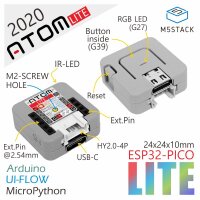 M5Stack ATOM Lite ESP32 Development Kit, ESP32 PICO Chip...