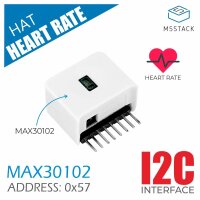 M5Stack M5StickC Heart Rate Hat (MAX30102) Blood Oxygen...