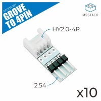 M5Stack Grove to 4 Pin Connector 10pcs Expansion HY2.0-4P Interface