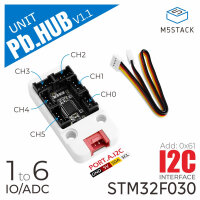 M5Stack I/O Hub 1 to 6 Expansion Unit (STM32F0) I2C