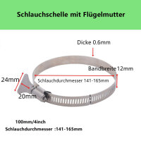 6" 141-165mm Adjustable Clamp