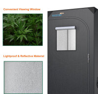 Growbox Complete Set LED 80x80X160cm Greenhouse Growtent Grow Tent with 100W Full Spectrum Dimmable Light