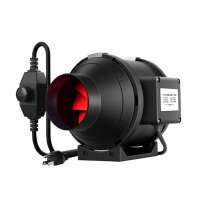 Growbox 6 inch Inline Fan Activated Carbon Filter PVC...