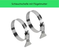 Growbox Rohrventilator-Set, 150mm Aktivkohlefilter Lüftungskomplettset, Wachstums-Abluftanlage Luftreinigung