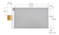 Waveshare 3.7inch e-Paper (G) raw display 31065