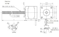 Pololu Stepper Motor NEMA 17 28cm Lead Screw Bipolar 200 Steps Rev 42x38mm 2.8V 1.7 A Phase